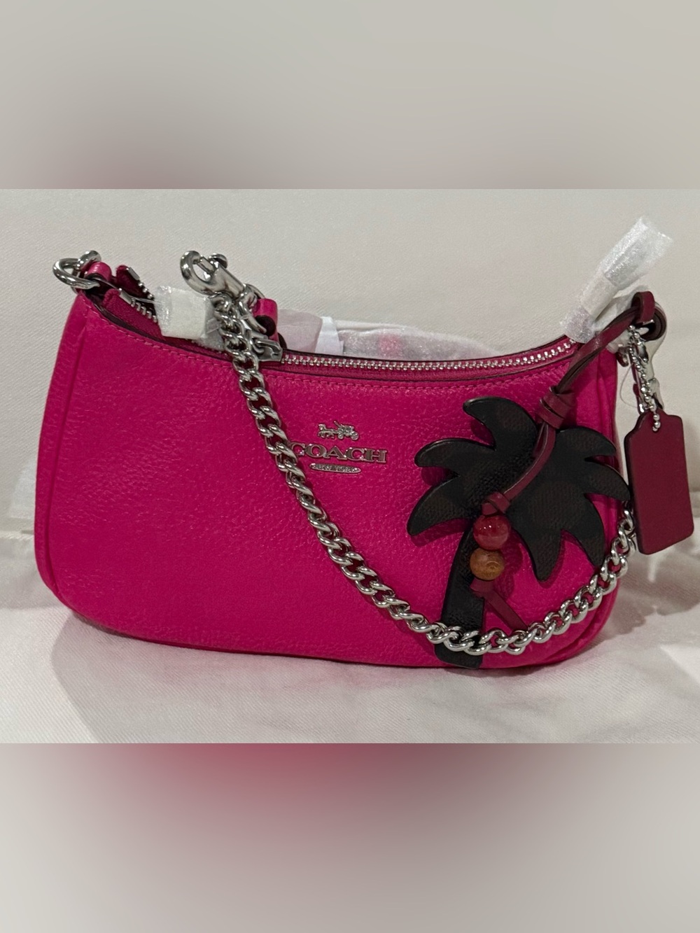 COACH Teri Mini Crossbody Bag With Palm Tree Charm NWT - Picture 6 of 6